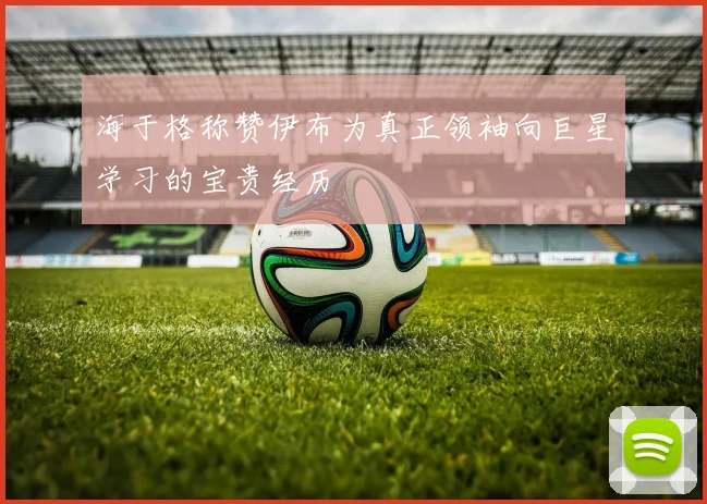 海于格称赞伊布为真正领袖向巨星学习的宝贵经历